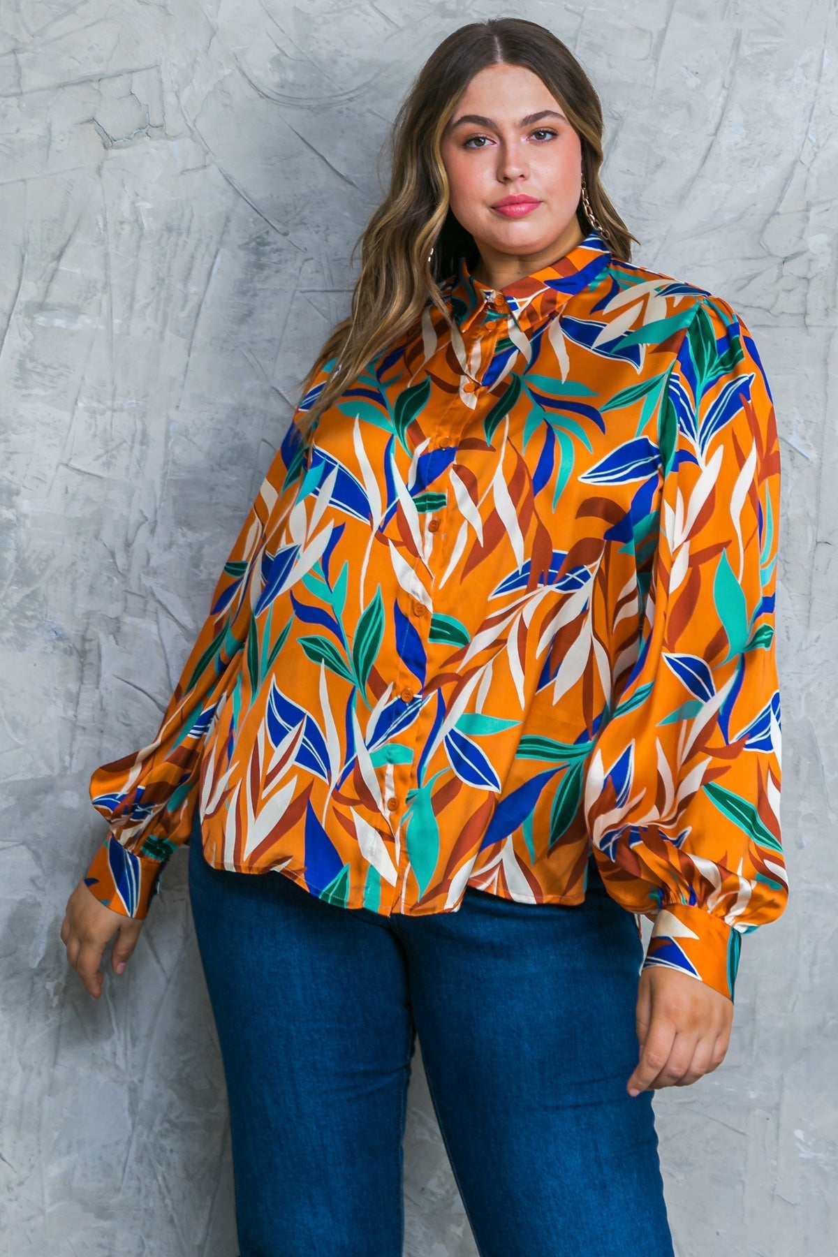 FEELS LIKE FALL WOVEN TOP Flying Tomato